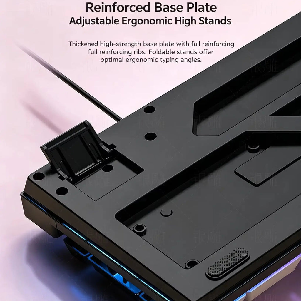 RGB Backlit Gaming Mechanical Feel Wired Keyboard Waterproof Ergonomic Design Gamer Keyboard For PC Computer Laptop Tablet