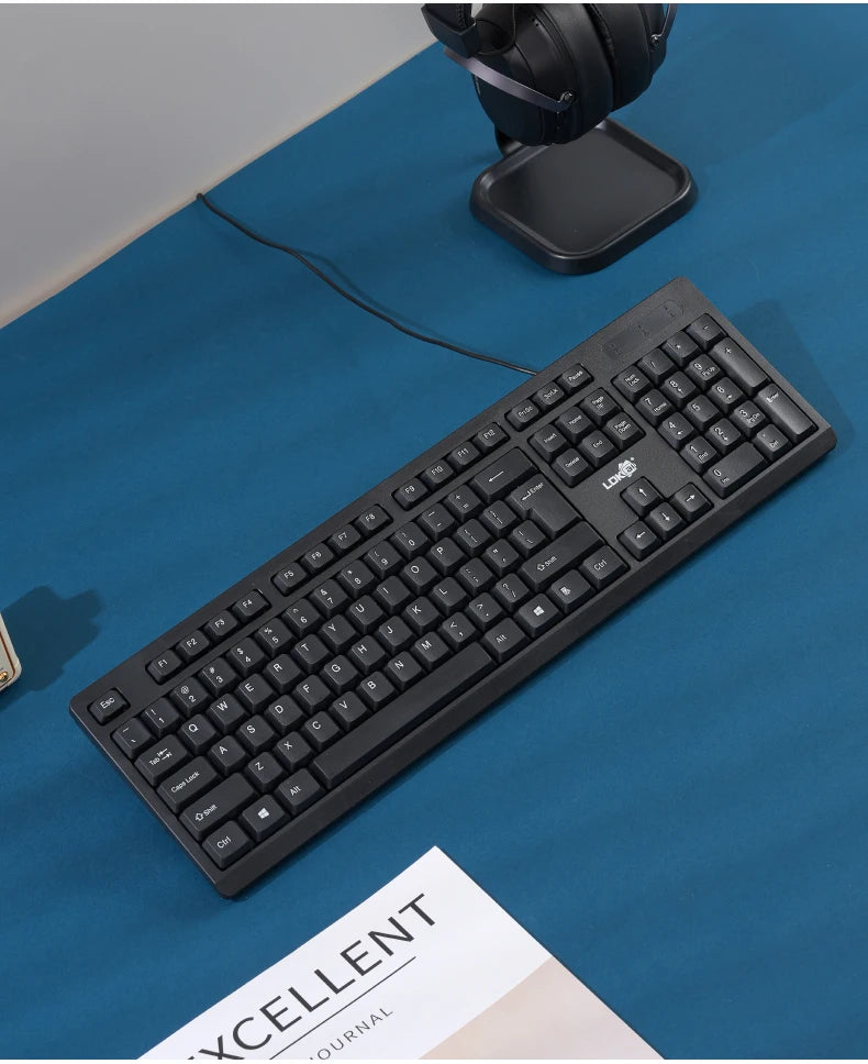 RGB Colorful Gaming Keyboard 104 Keys Wired Mechanical Feel Standard Keyboard for Windows Laptop Computer