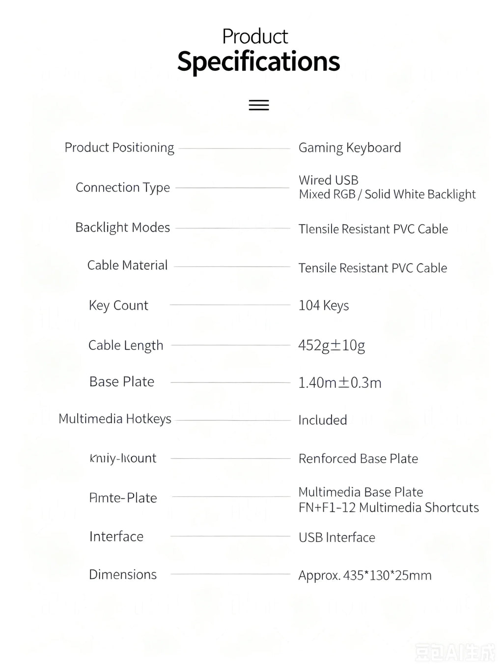 RGB Backlit Gaming Mechanical Feel Wired Keyboard Waterproof Ergonomic Design Gamer Keyboard For PC Computer Laptop Tablet