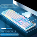 RGB Backlit Gaming Mechanical Feel Wired Keyboard Waterproof Ergonomic Design Gamer Keyboard For PC Computer Laptop Tablet