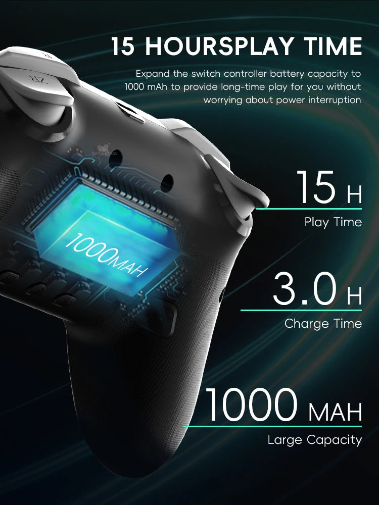 DATA FROG Wireless Game Controller for Switch / OLED / Lite / Switch 2 Console Programmable Joystick Gamepad for PC