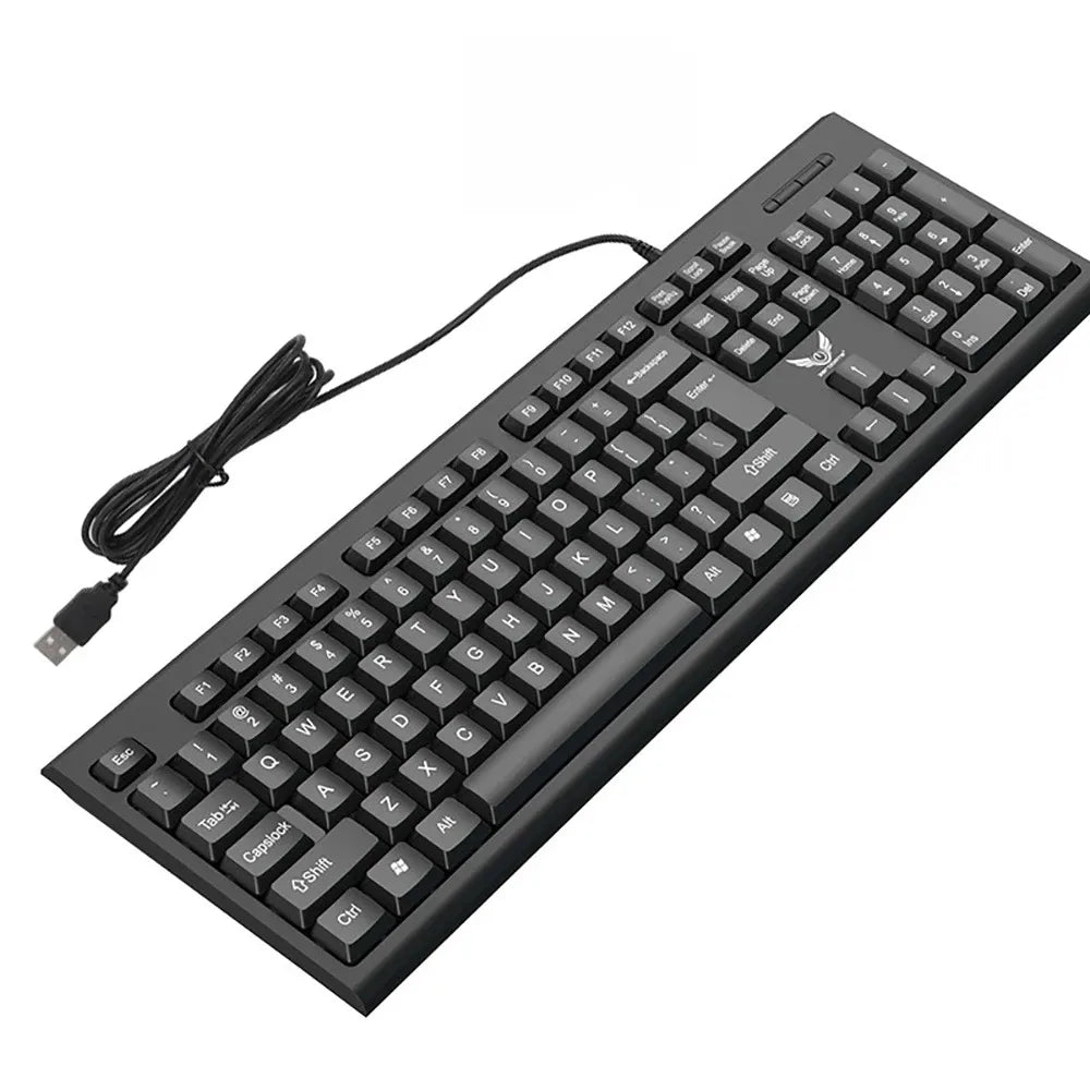 104 Keys Wired Keyboard RGB Colorful Gaming Keyboard Mechanical Feel Keyboard Standard Keyboard for Windows Laptop Computer
