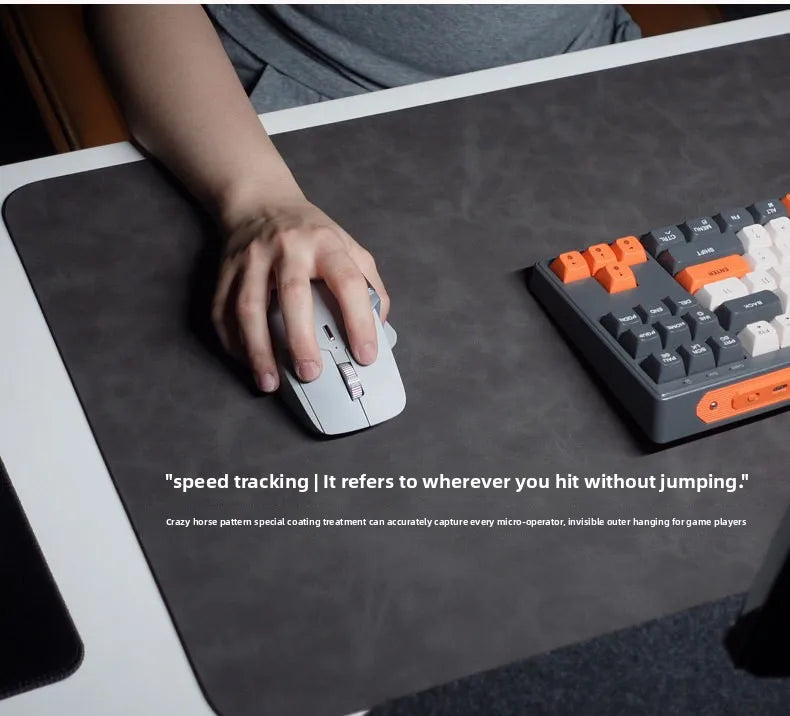 Desk Mat Waterproof PU Mouse Pad Large Mousepad Laptop Non-slip Desk Pad Keyboard Mats Mouse Mat Mouse Wrist Guard Three Pieces