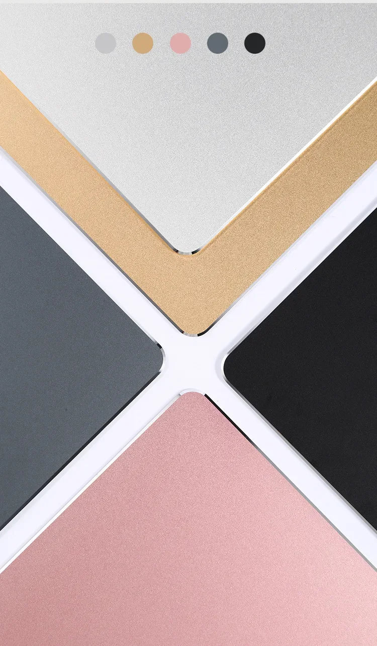 Aluminum Metal Mouse Pad Mat Hard Smooth Matte Thin Non-Slip Waterproof Fast and Accurate Control Mousepad for Office Home