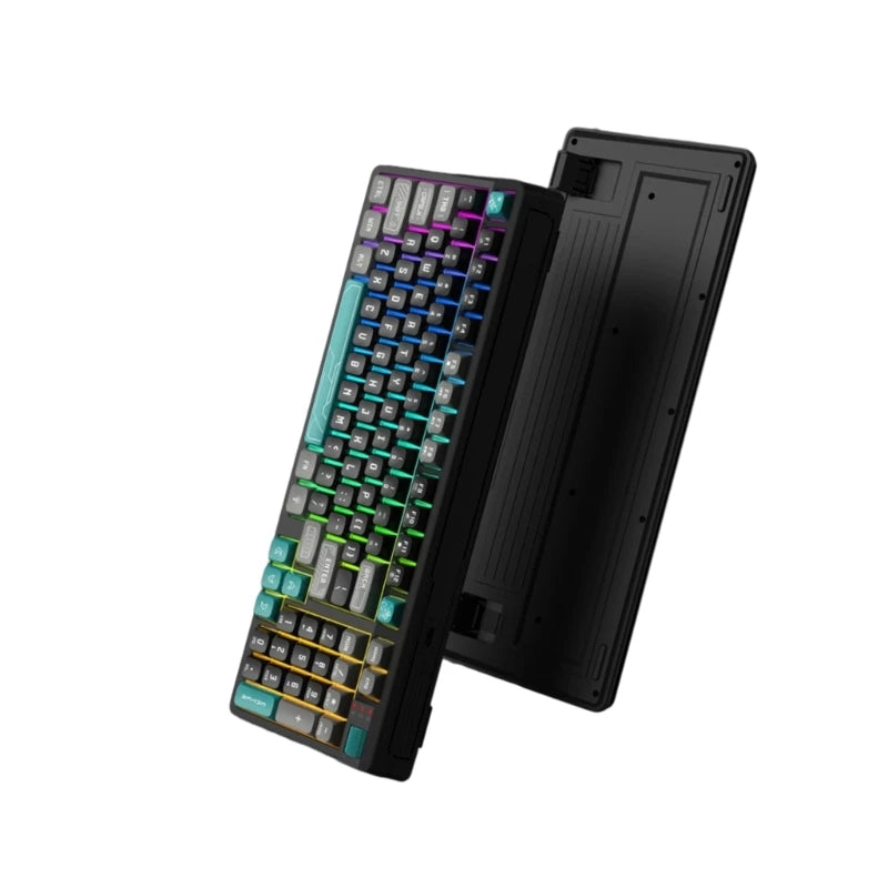 RGBs Backlits Mechanical Feel Cord Keyboards 97Key Compact Design Dedicated Volumes Knob ABS Construction For PC 896C